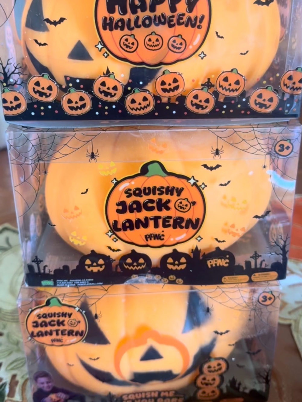Orange Squishy Jack O'Lantern Kids Costume Accessory